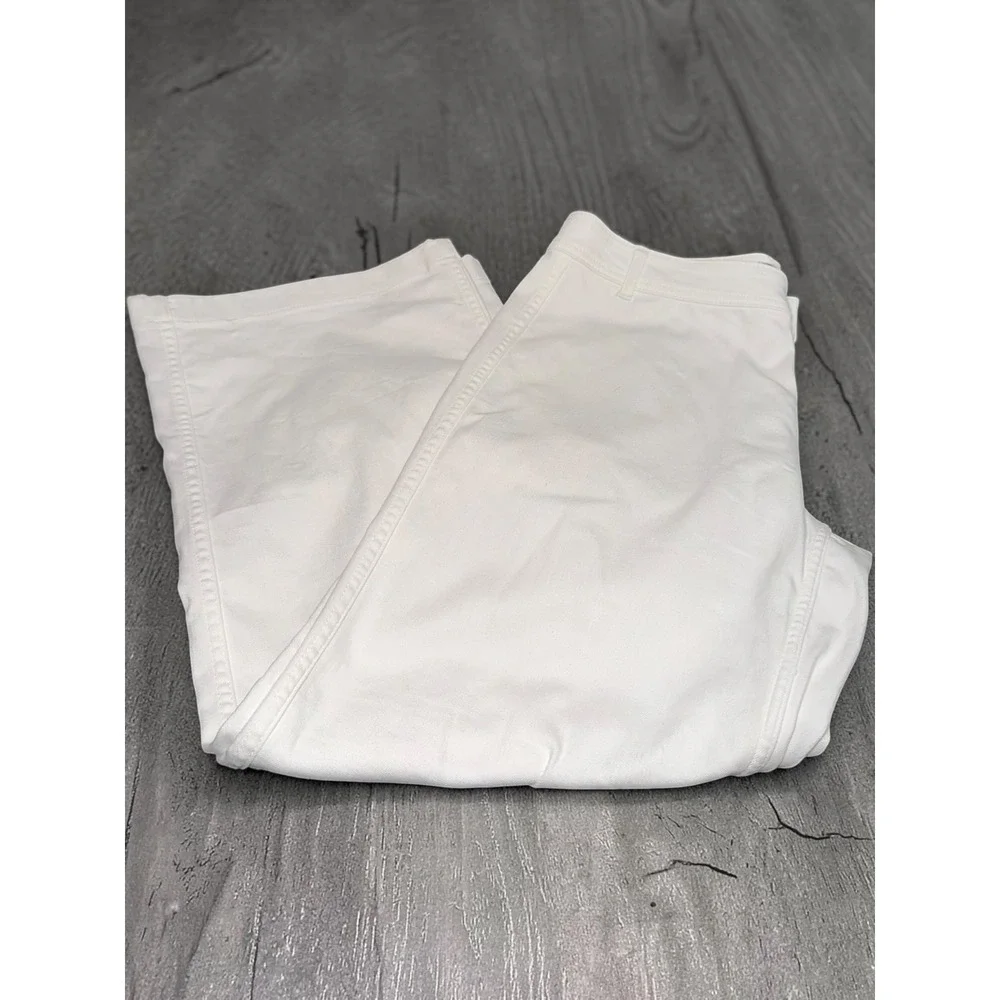 Vineyard Vines White Cropped Wide‎ Leg Sailor Pants Women's Size 31 NWOT